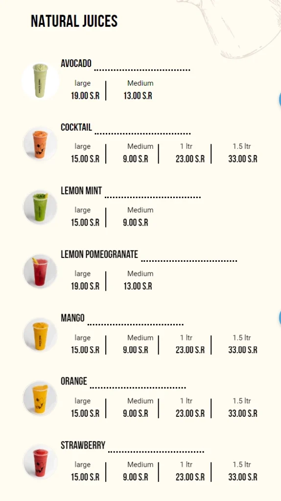 منيو مانتو روز مطعم واخر قائمة أسعار الجديدة الفروع السعودية Manto Rose Menu 2026